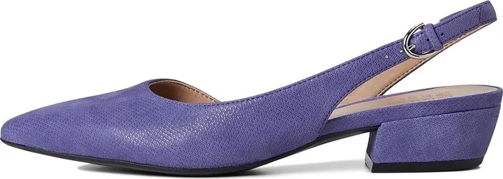 Naturalizer Banks Women's 1-2 inch heel Shoes Future Dusk Blue Suede : 7 W (C), Leather - Image 6
