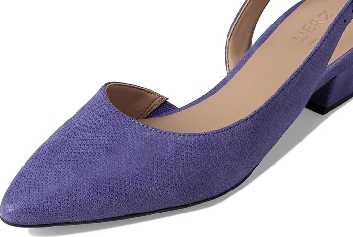 Naturalizer Banks Women's 1-2 inch heel Shoes Future Dusk Blue Suede : 7 W (C), Leather - Image 7