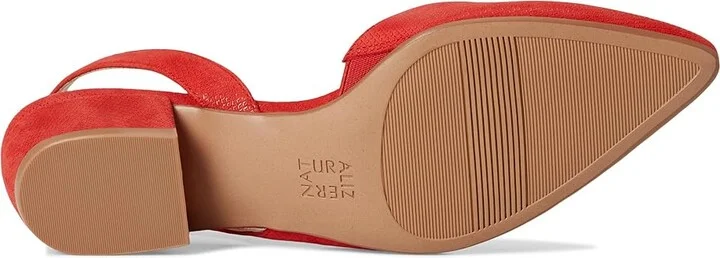 Naturalizer Banks Women's 1-2 inch heel Shoes Maserati Red Suede : 7 M (B), Leather - Image 3