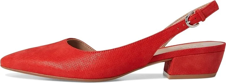 Naturalizer Banks Women's 1-2 inch heel Shoes Maserati Red Suede : 7 M (B), Leather - Image 6
