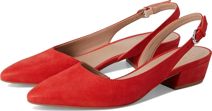 Naturalizer Banks Women's 1-2 inch heel Shoes Maserati Red Suede : 7 M (B), Leather