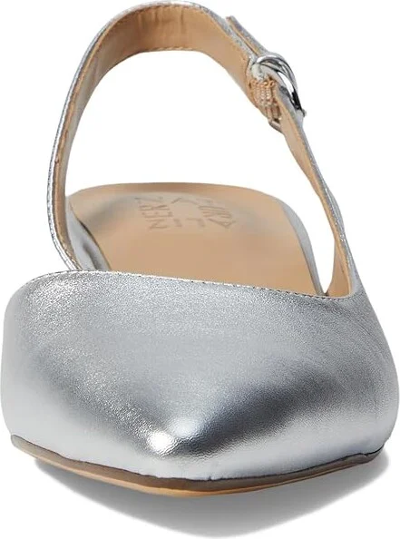 Naturalizer Banks Women's 1-2 inch heel Shoes Silver Metallic Synthetic : 9.5 W (C) - Image 3