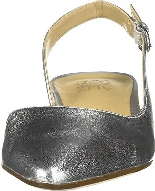 Naturalizer Banks Women's 1-2 inch heel Shoes Silver Metallic Synthetic : 9.5 W (C) - Image 6