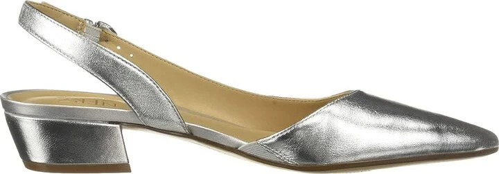 Naturalizer Banks Women's 1-2 inch heel Shoes Silver Metallic Synthetic : 9.5 W (C) - Image 8