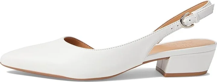 Naturalizer Banks Women's 1-2 inch heel Shoes White Leather : 12 M (B) - Image 5
