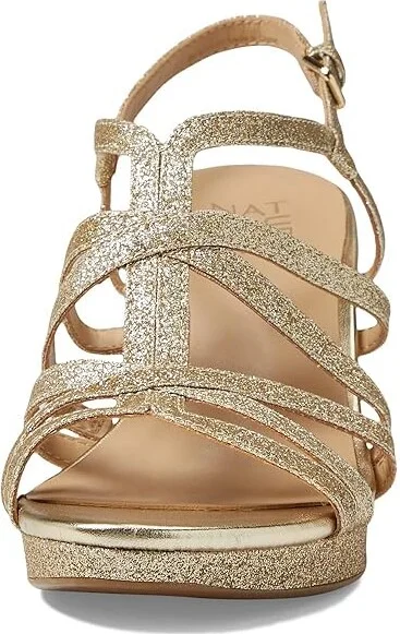 Naturalizer Baylor Women's Shoes Gold Glitter : 9.5 M (B), Synthetic - Image 2