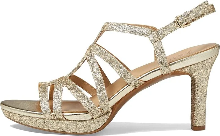 Naturalizer Baylor Women's Shoes Gold Glitter : 9.5 M (B), Synthetic - Image 5