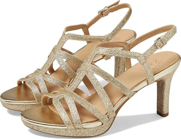 Naturalizer Baylor Women's Shoes Gold Glitter : 9.5 M (B), Synthetic