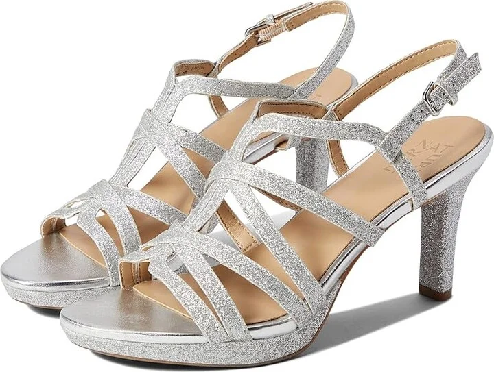 Naturalizer Baylor Women's Shoes Silver Glitter : 9.5 W (C), Synthetic