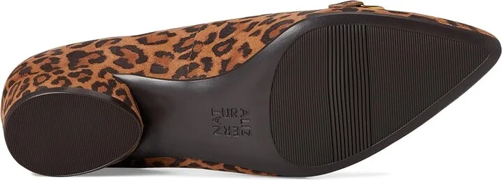 Naturalizer Becca Women's Maryjane Shoes Dark Tan Suede : 7 W (C), Leather - Image 3