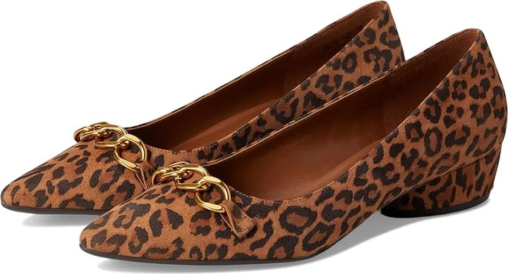 Naturalizer Becca Women's Maryjane Shoes Dark Tan Suede : 7 W (C), Leather