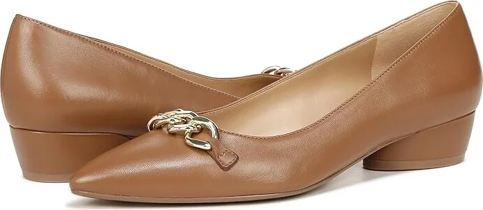 Naturalizer Becca Women's Maryjane Shoes English Tea Brown Leather : 9.5 W (C)