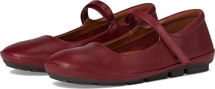 Naturalizer Behold Women's Flat Shoes Cranberry Leather : 6 M (B)