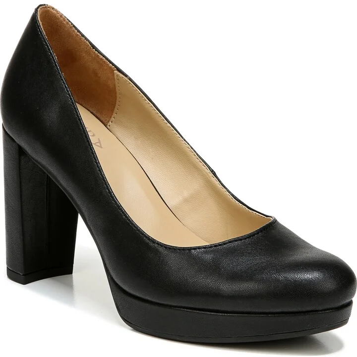Black Smooth Faux Leather