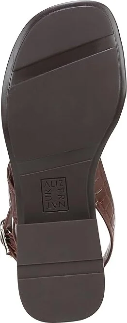 Naturalizer Birch Ankle Straps Women's Sandals Cappuccino Croco Faux Leather : 6.5 M (B) - Image 3