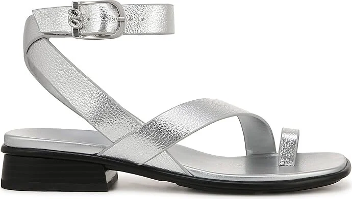 Naturalizer Birch Ankle Straps Women's Sandals Silver Faux Leather : 10 M (B) - Image 6