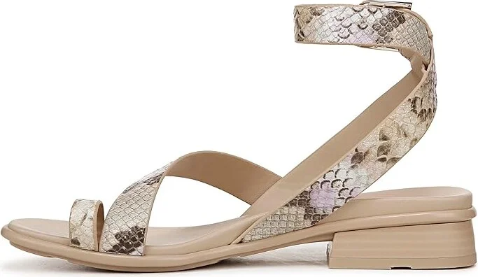 Naturalizer Birch Ankle Straps Women's Sandals White Snake Pattern Leather : 6 M (B) - Image 4
