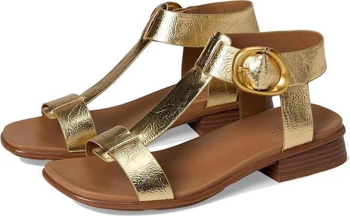 Naturalizer Brandy Women's Shoes Dark Gold Faux Leather : 12 W (C)
