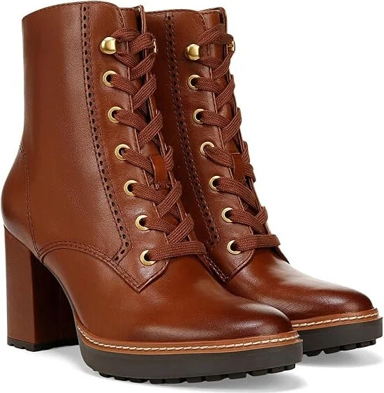 Naturalizer Callie Women's Boots Cider Spice Brown Leather : 11 M (B)
