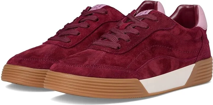 Naturalizer Cami Women's Wedge Shoes Cranberry Red Suede : 8.5 W (C)