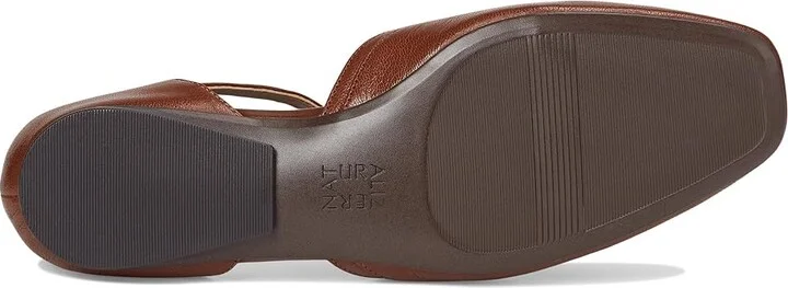 Naturalizer Caresse Women's Flat Shoes Caramel Brown Leather : 8.5 W (C) - Image 3