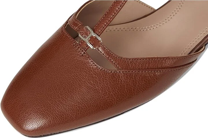 Naturalizer Caresse Women's Flat Shoes Caramel Brown Leather : 8.5 W (C) - Image 7