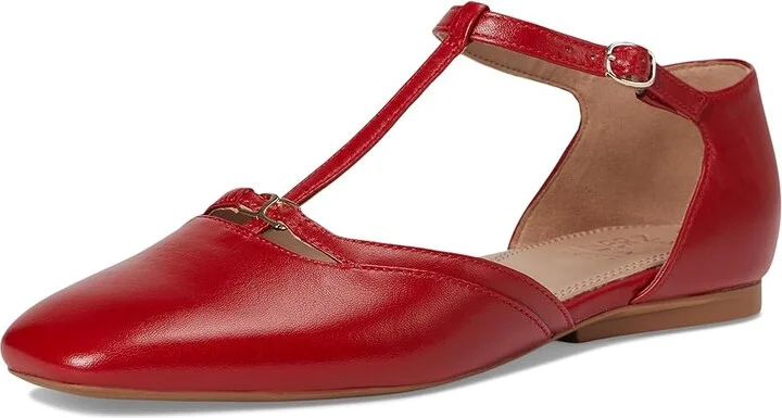 Naturalizer Caresse Women's Flat Shoes Red Leather : 8.5 M (B) - Image 5