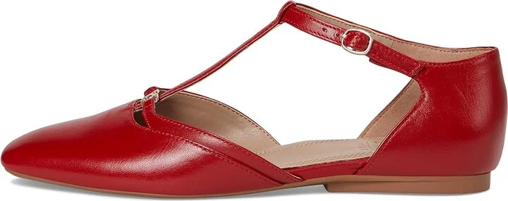 Naturalizer Caresse Women's Flat Shoes Red Leather : 8.5 M (B) - Image 6