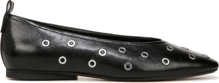 Naturalizer Carla 2 Ballet Flats - Black Leather/Grommets - Image 2