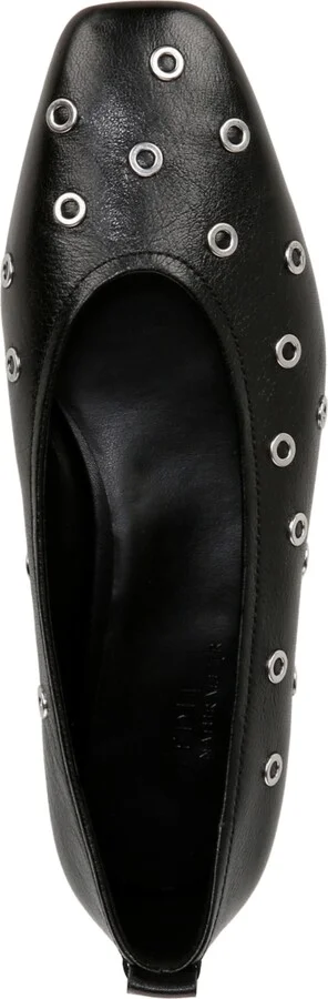 Naturalizer Carla 2 Ballet Flats - Black Leather/Grommets - Image 4