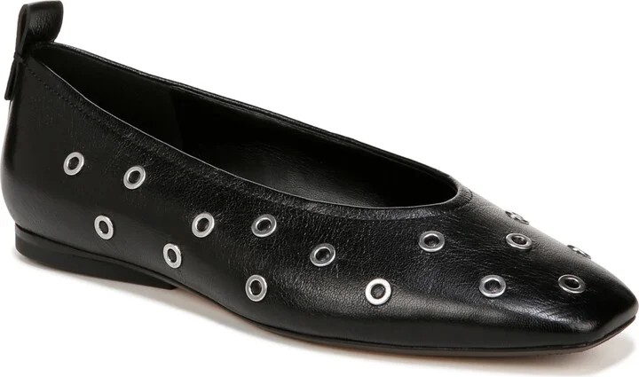Black Leather,grommets