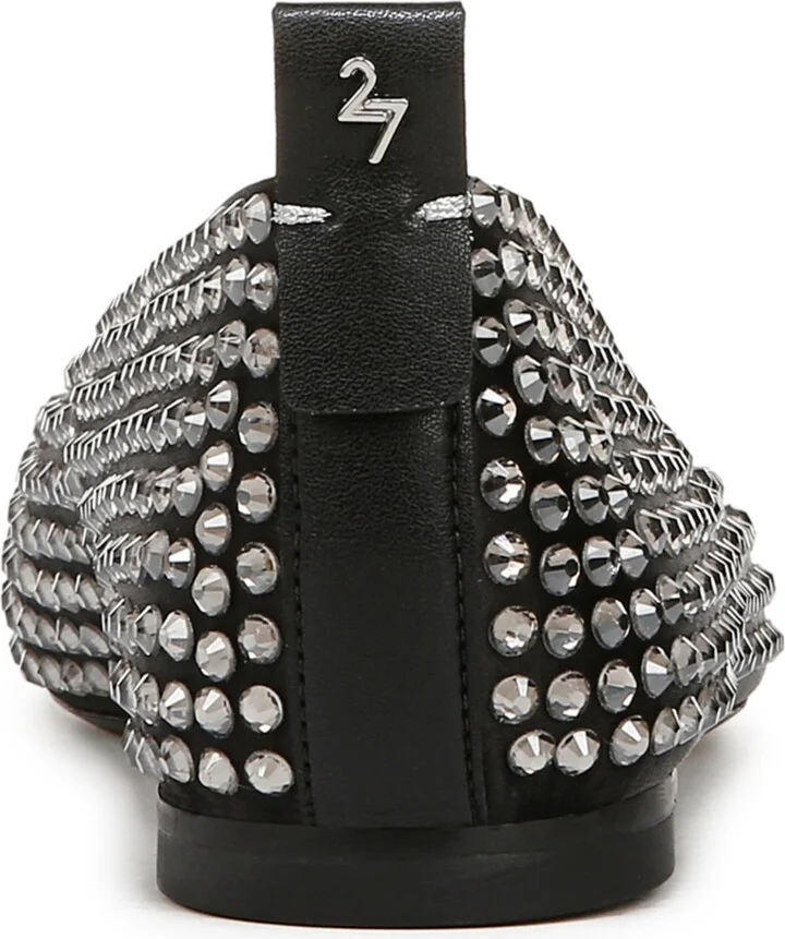 Naturalizer Carla-Sparkle Ballet Flats - Black Satin/Stones - Image 3
