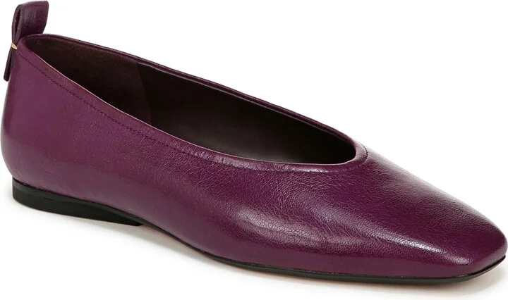 Deep Plum Purple Leather