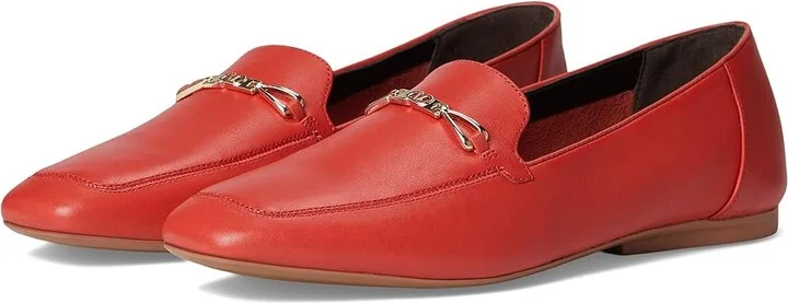 Naturalizer Cecilia Loafers Women's Flat Shoes Pepper Red Leather : 10.5 M (B)