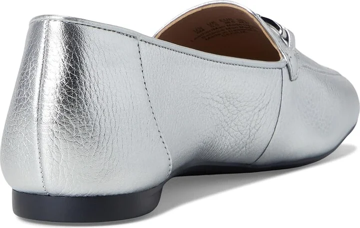 Naturalizer Cecilia Loafers Women's Flat Shoes Silver Leather : 10 M (B) - Image 4