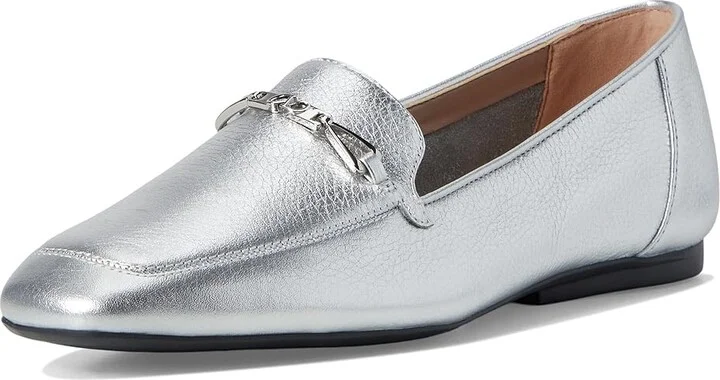 Naturalizer Cecilia Loafers Women's Flat Shoes Silver Leather : 10 M (B) - Image 5