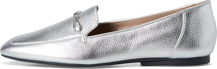 Naturalizer Cecilia Loafers Women's Flat Shoes Silver Leather : 10 M (B) - Image 6