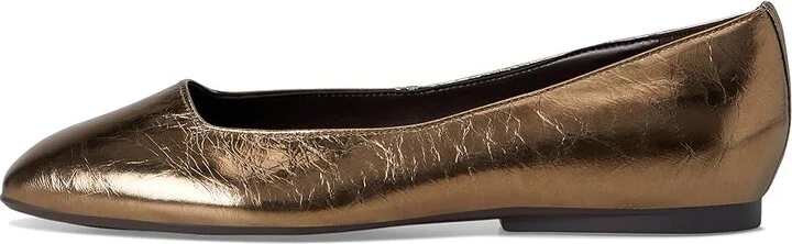 Naturalizer Chelsea Women's Flat Shoes Gold Leather : 5 M (B) - Image 6