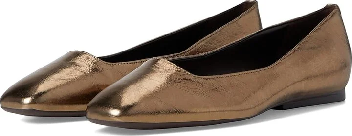 Naturalizer Chelsea Women's Flat Shoes Gold Leather : 5 M (B)