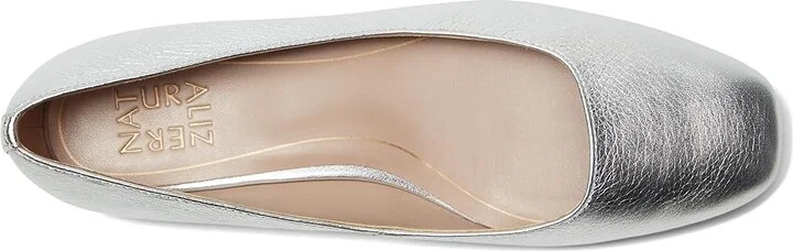 Naturalizer Chelsea Women's Flat Shoes Silver Leather : 9.5 W (C) - Image 2