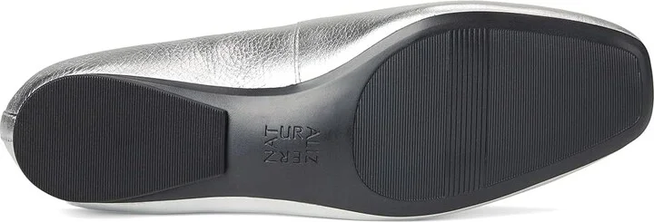 Naturalizer Chelsea Women's Flat Shoes Silver Leather : 9.5 W (C) - Image 3