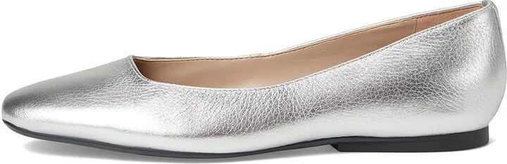 Naturalizer Chelsea Women's Flat Shoes Silver Leather : 9.5 W (C) - Image 6