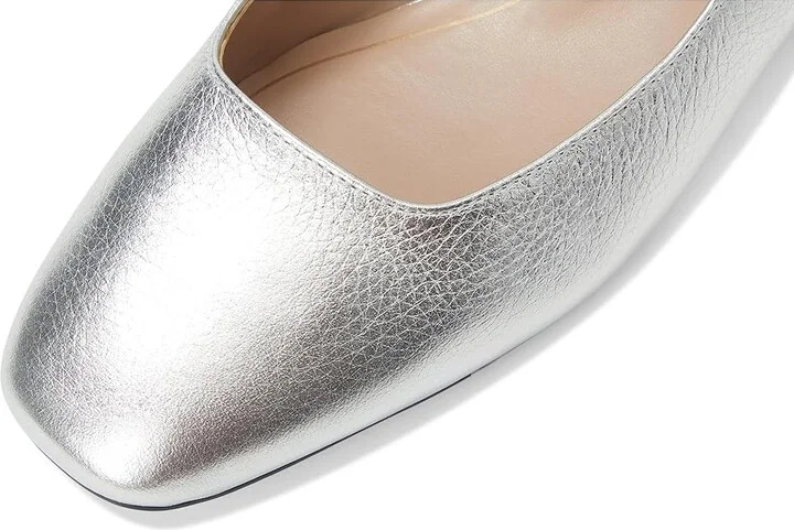 Naturalizer Chelsea Women's Flat Shoes Silver Leather : 9.5 W (C) - Image 7