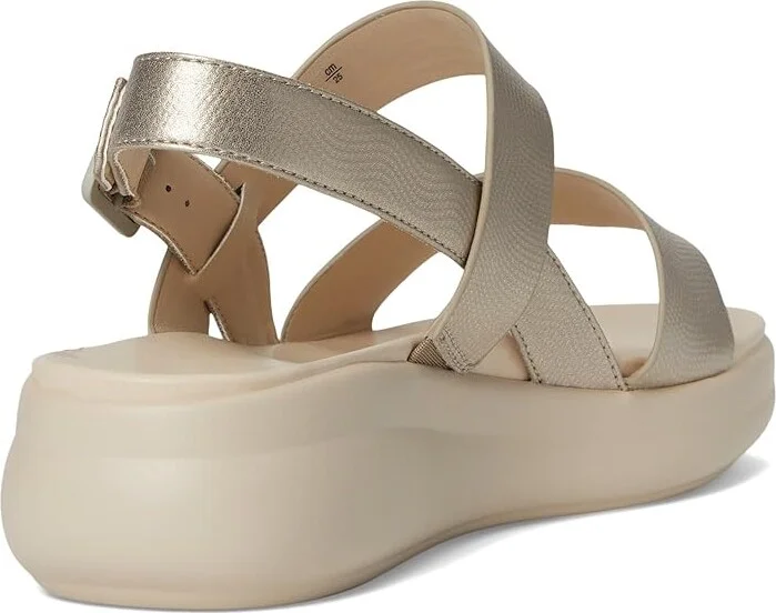 Naturalizer Coast Women's Wedge Shoes Warm Silver Faux Leather : 9.5 M (B), Rubber/Synthetic - Image 4