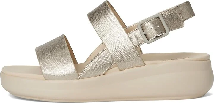 Naturalizer Coast Women's Wedge Shoes Warm Silver Faux Leather : 9.5 M (B), Rubber/Synthetic - Image 6