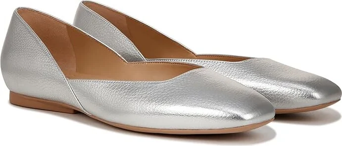 Naturalizer Cody Women's Flat Shoes Silver Croc : 5 M (B), Leather