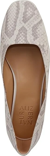 Naturalizer Cody Women's Flat Shoes White Snake Pattern Leather : 8.5 W (C) - Image 2