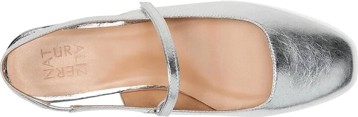 Naturalizer Connie Women's Shoes Silver Leather : 10 M (B) - Image 2