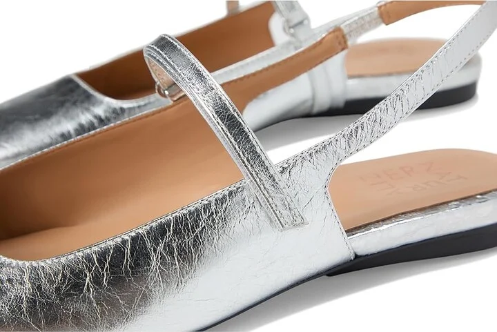 Naturalizer Connie Women's Shoes Silver Leather : 10 M (B) - Image 7