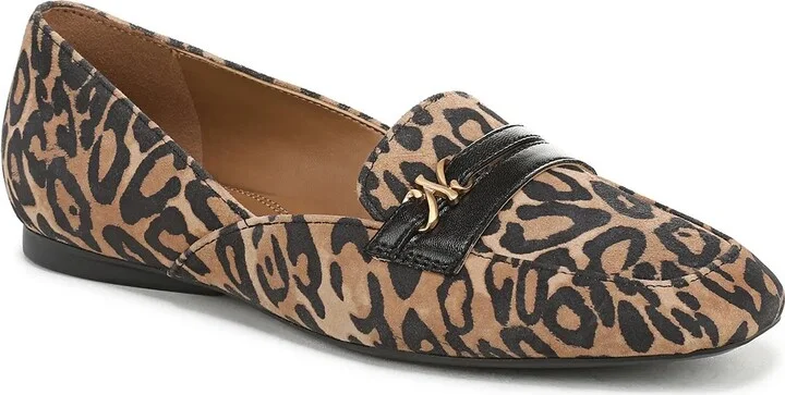 Tan/Black Leopard Print Suede